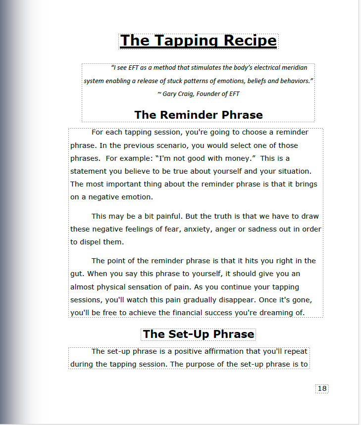 EFT - Tapping Into Abundance